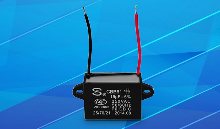 CBB61方形交流金属化薄膜电容器 P0 C级 引线 双耳